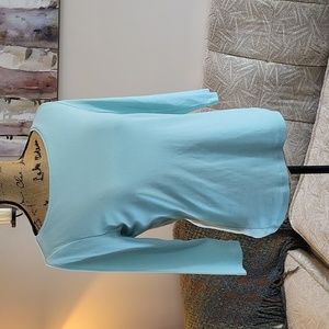 Talbots Mint Green 3/4 Sleeve Tee Boat Neck